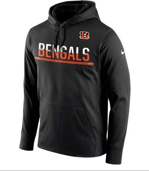 Men's Cincinnati Bengals Nike Sideline Circuit Pullover Performance Hoodie - Black FengYun,We sell and wholesale Men's Cincinnati Bengals Nike Sideline Circuit Pullover Performance Hoodie - Black FengYun on line form chian!